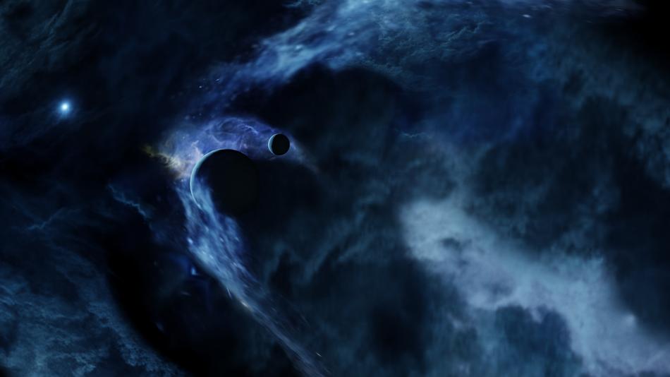 cosmic nebula as background