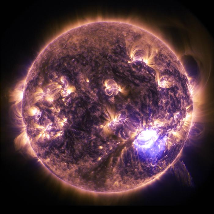 Sun Eruption as background