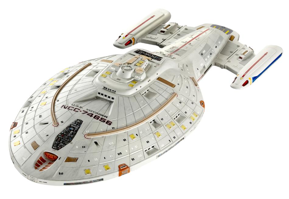 Model of Spaceship at white background