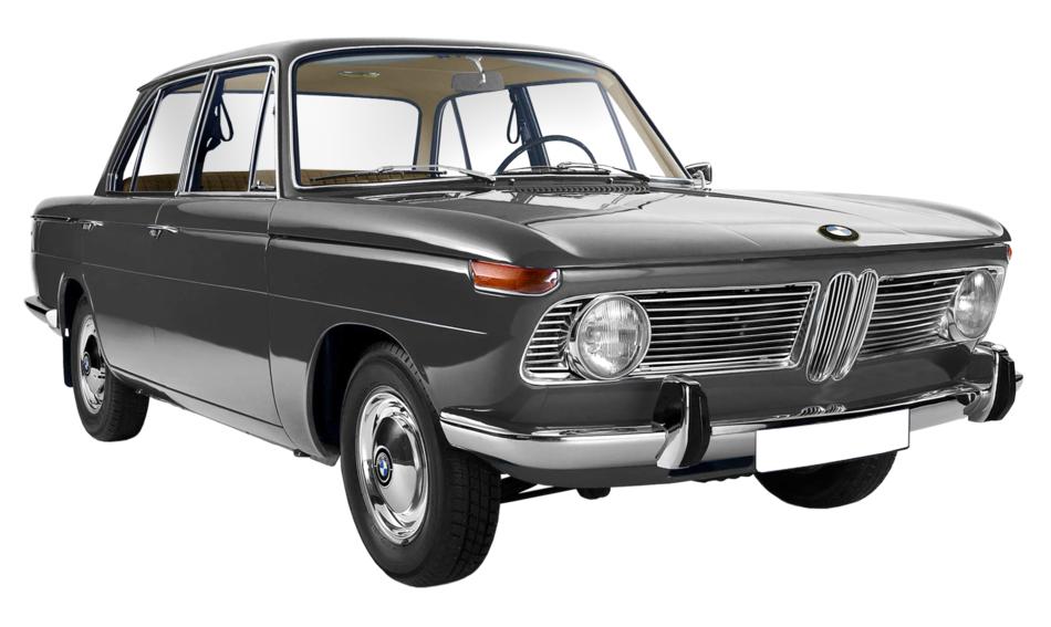 Bmw 1500 as a 3d model on white