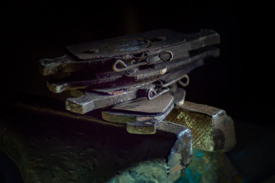 old brake pads