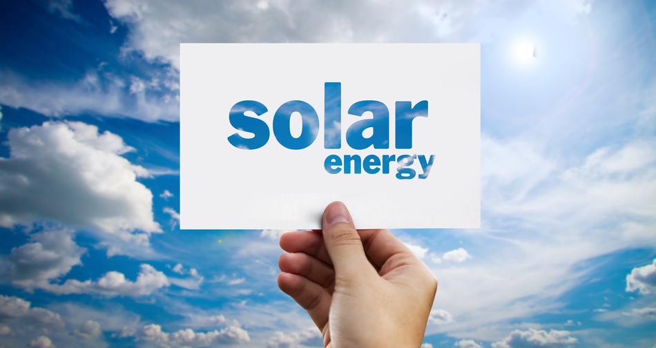 Solar Energy cutout at sky