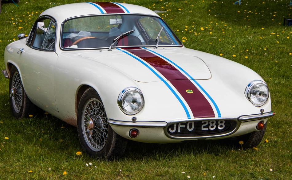 Car white retro