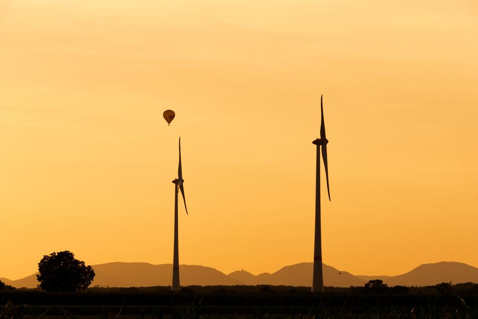 Windräder Hot Air Balloon