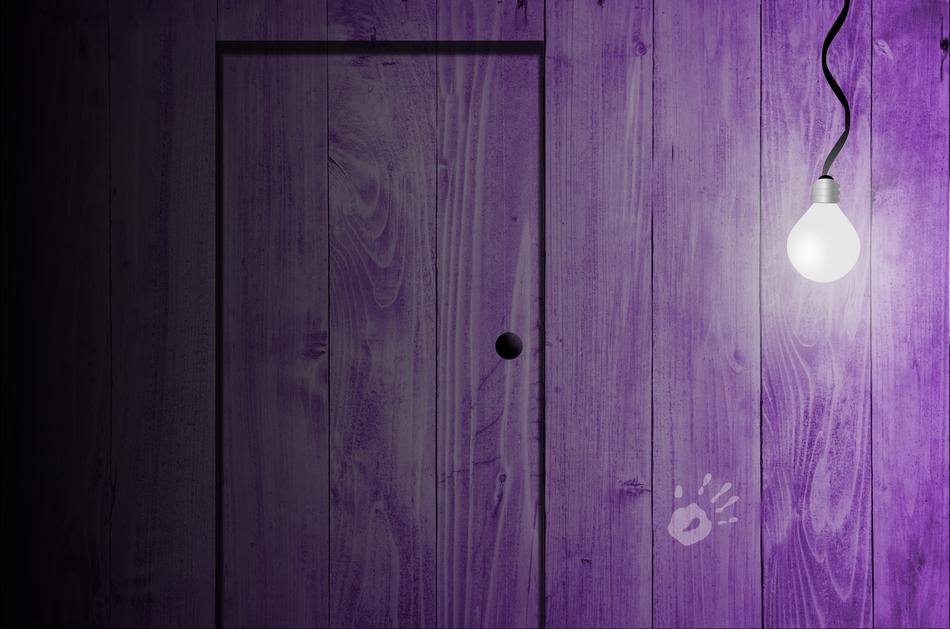 Room Door Inside and lamp