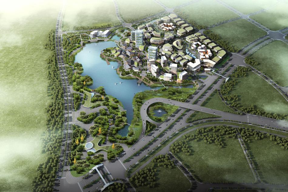 city model with science and technology park