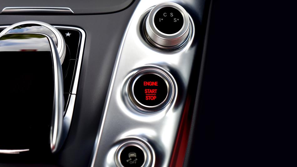 Start Button of contemporary car