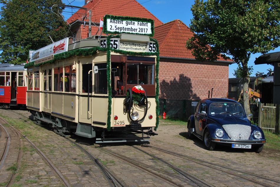 retro passenger tram