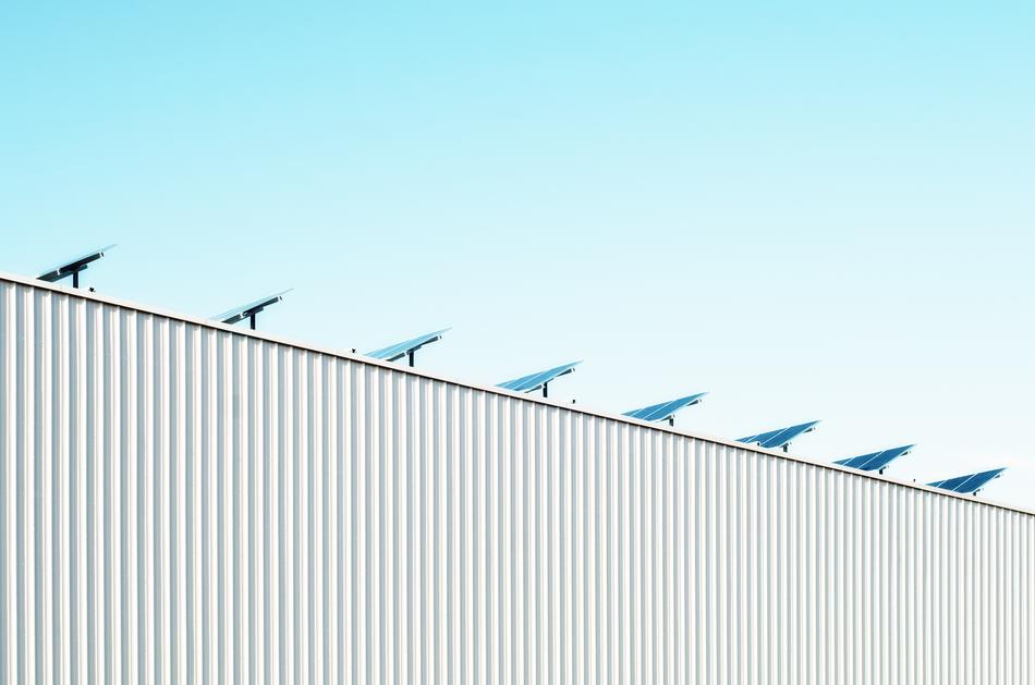 Solar Panels on Rooftop