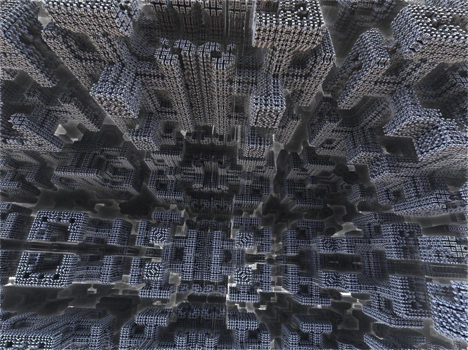 geometric image of tower blocks