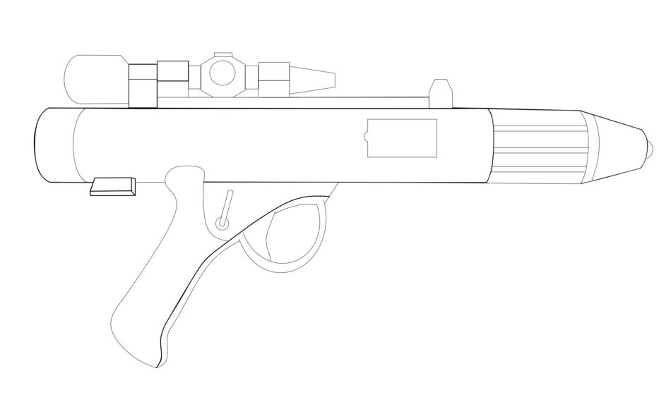 dh 17 blaster pistol drawing