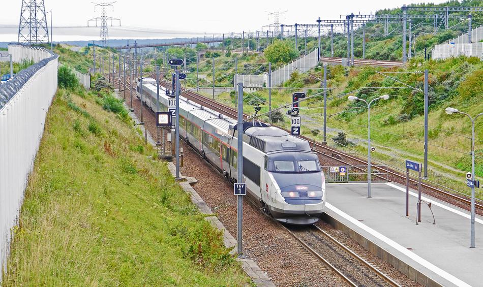 high speed train in train