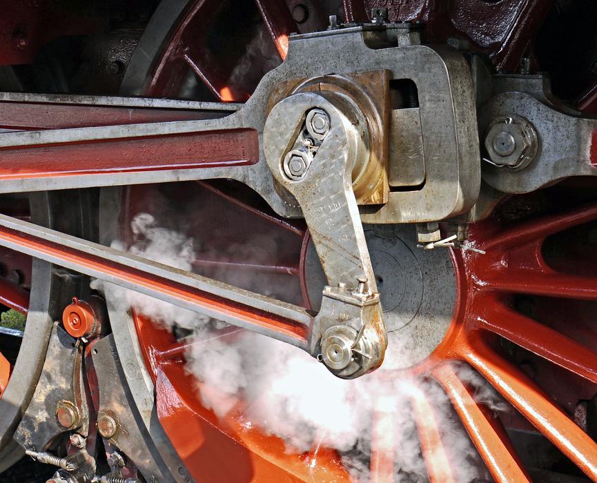 blowing axis of old Steam Locomotive