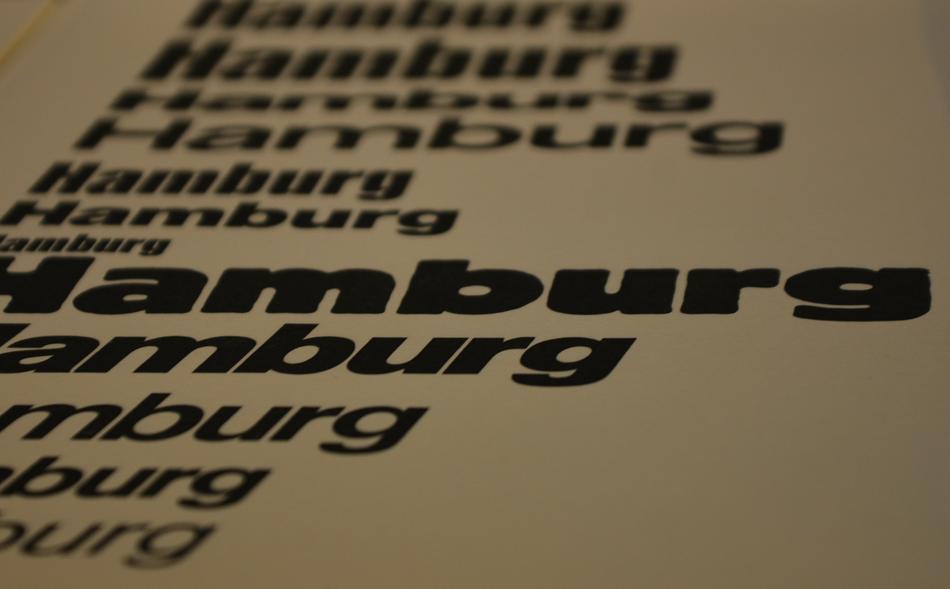 Printing Typology text