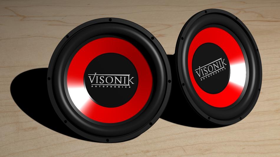 Woofer Speaker Under red