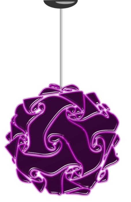 plastic violet lamp