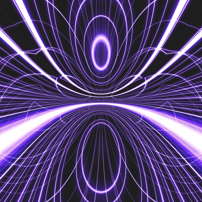 light grid rays pattern violet