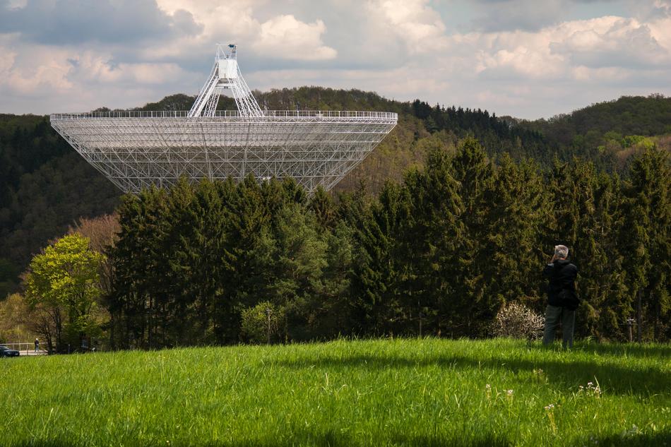 Radio Telescope in forest