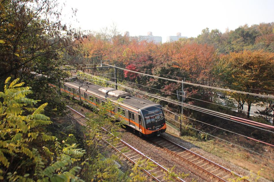 passenger railway in Seoul, Korea