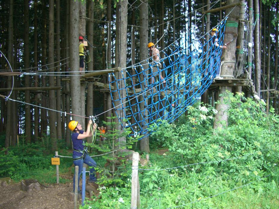 photo of people in the rope park