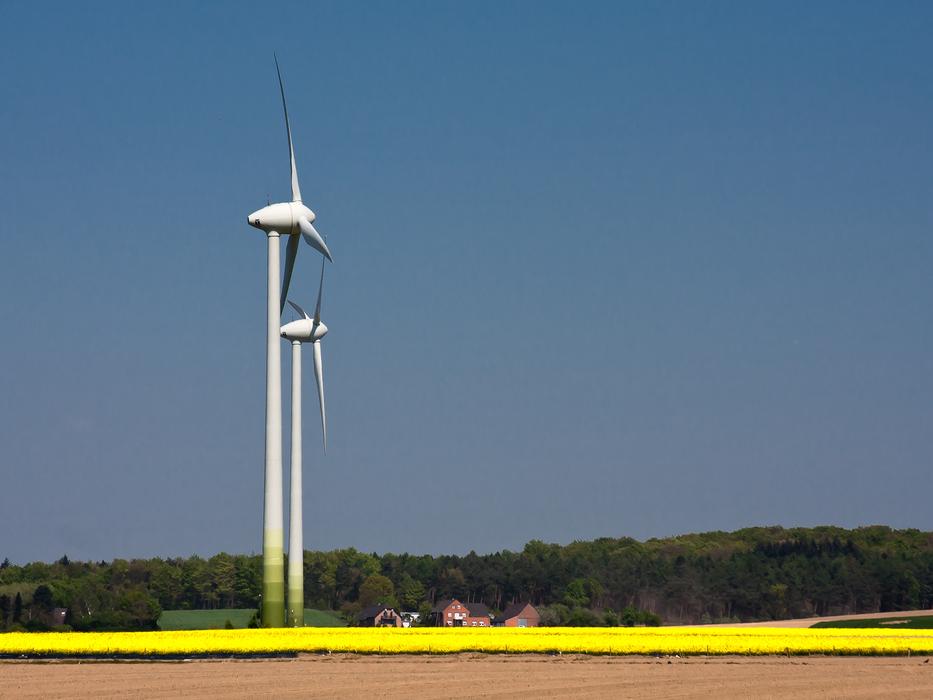 Pinwheel Windmills Energy at Nature