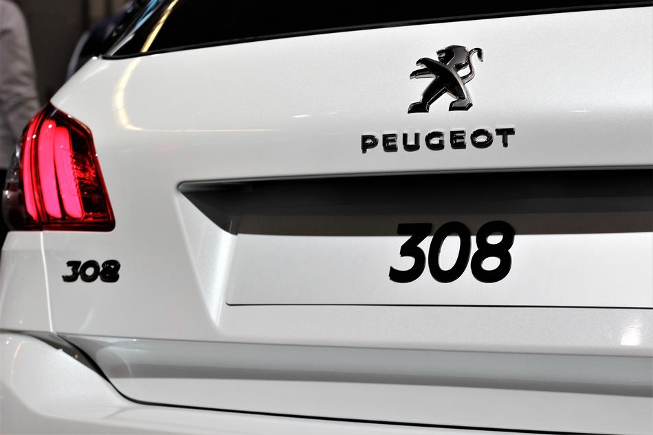 Car Peugeot 308 close-up