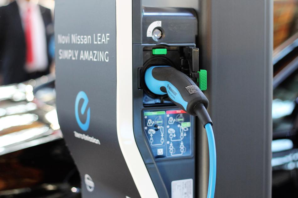 photo of the outlet at the charging station in Zagreb