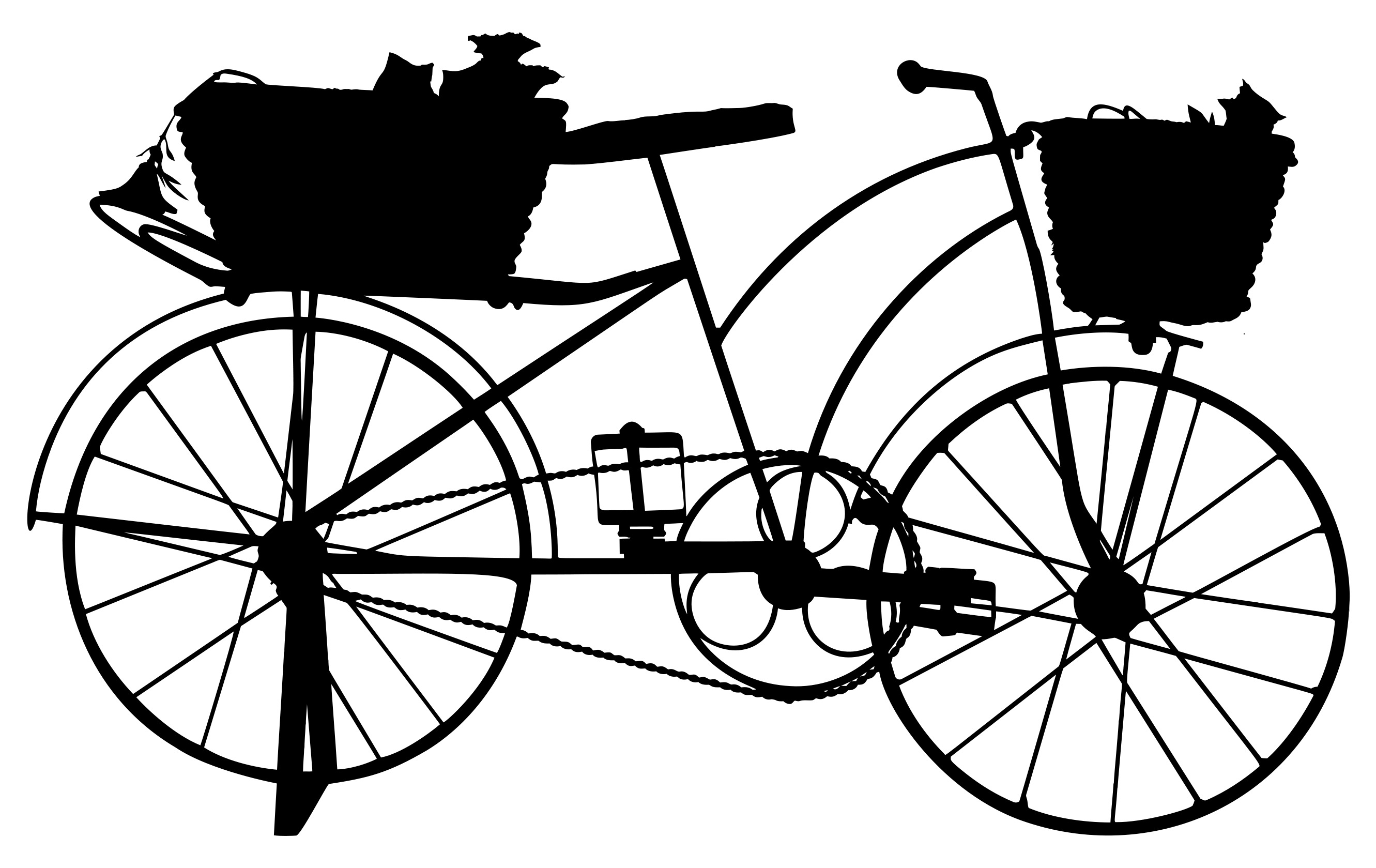 Vector siluet велосипед