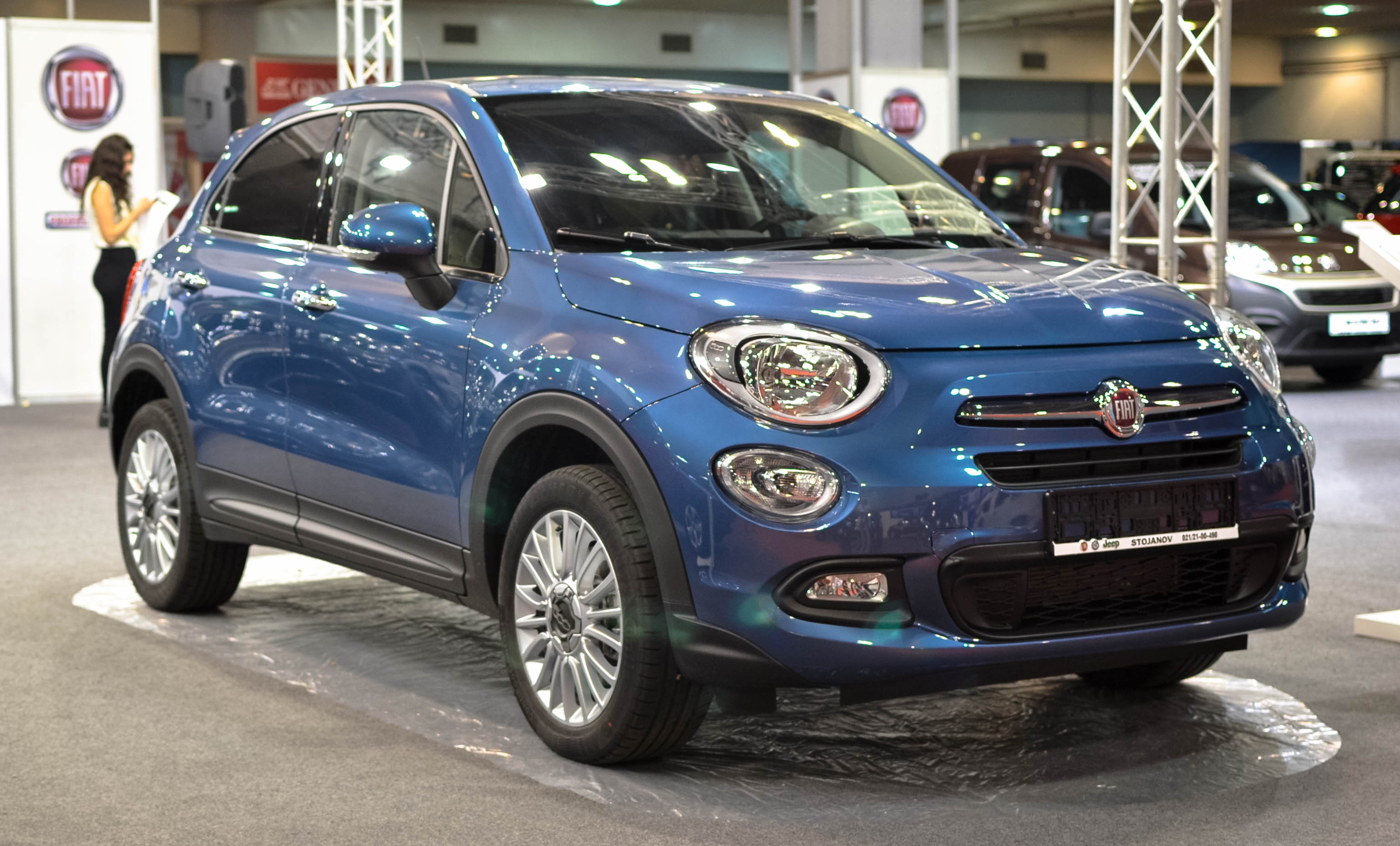 Fiat 500x Suv Blue Free Image