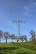 Current Mast Power Line and trees