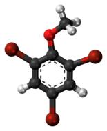 clipart of tribromoanisole aromatic cyclic