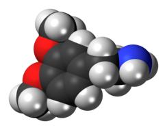 dimethoxyphenethylamine dopamine atomic model