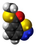 acibenzolar fungicide molecule model