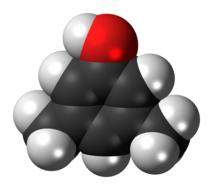 xylenol molecule chemistry atoms as a 3d model