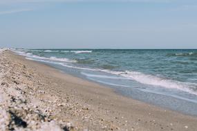Blue Ocean Water and sand beach