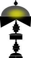 lamp light electricity 3d drawing