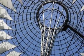 photo of steel structures and glass dome