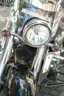 Light Front on Motorcycle