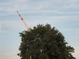 landscape of Pinwheel Wind Energy Power