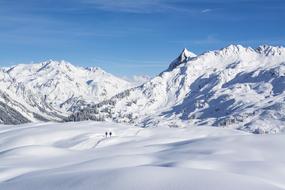 Sunny day in mountains, austria, Vorarlberg