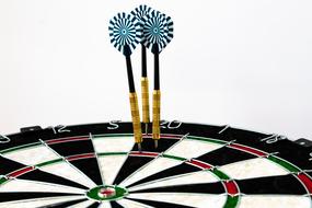 three Darts on Target, drawing