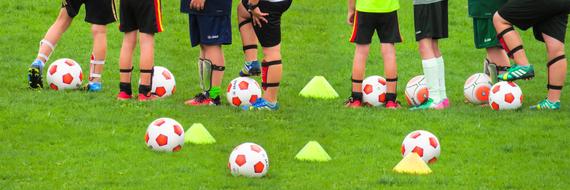 little kids soccer training