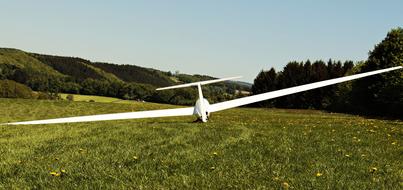 Landscape of Glider Aircraft