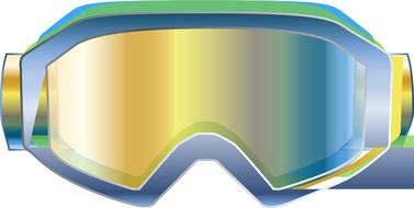 graphic ski goggles drawing