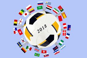 Football World Championship logo drawing