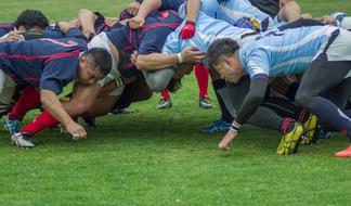 playing Rugby Team