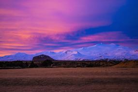 Iceland Hellissandur pink Sunrise