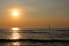 Sunset Langeoog Sea