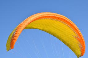 orange yellow Paragliding Wing