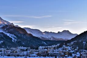 ski resort in St. Moritz, Switzerland